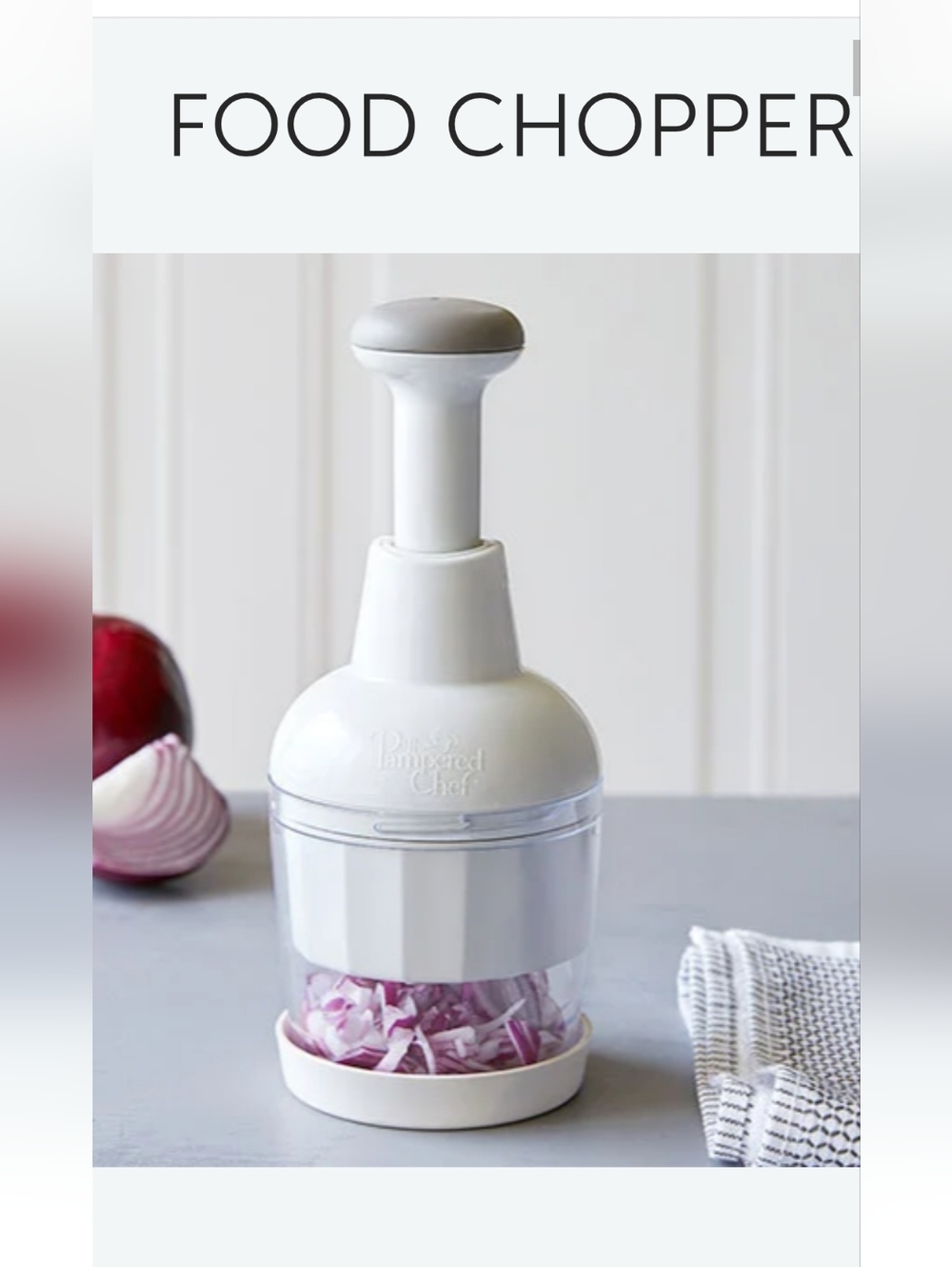 Pampered Chef Food Chopper